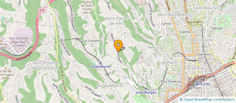 localisation de l'entreprise H2PC à NICE