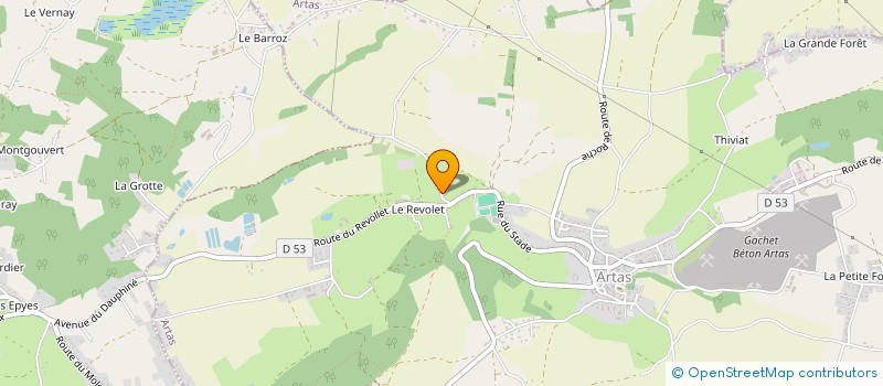 localisation de l'entreprise H2PF  ARTAS