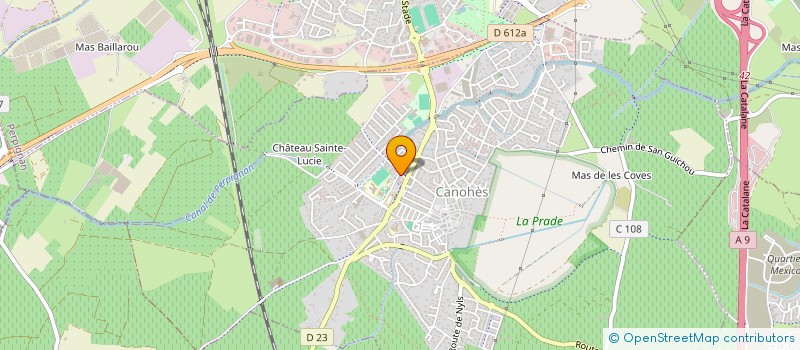 localisation de l'entreprise H2PHYSIO  CANOHES