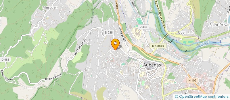 localisation de l'entreprise H2R à AUBENAS