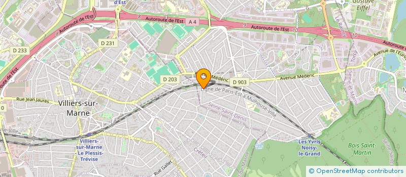localisation de l'entreprise H2R CONCEPT à NOISY-LE-GRAND