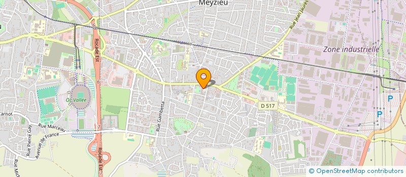 localisation de l'entreprise H2S à MEYZIEU