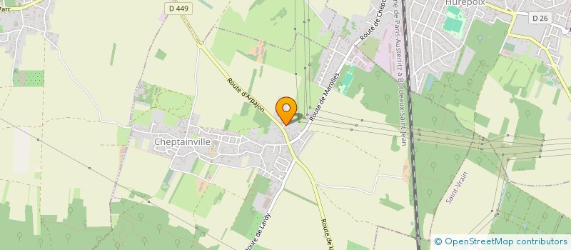 localisation de l'entreprise H2S AUTOMOBILE - TECHNOLOGIE  CHEPTAINVILLE