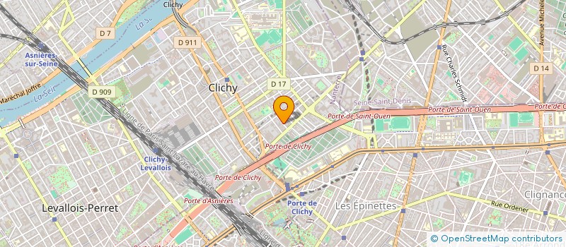 localisation de l'entreprise H2S BOULANGE à CLICHY