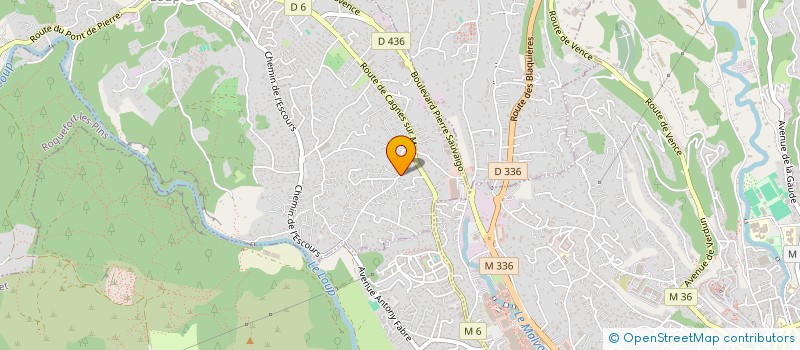 localisation de l'entreprise H2S IMMO  LA COLLE-SUR-LOUP