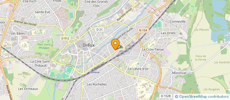 localisation de l'entreprise H2SI IMMO à DREUX