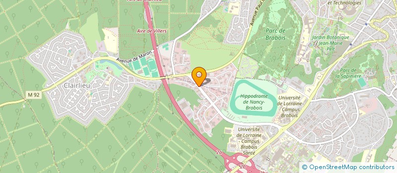 localisation de l'entreprise H2SONIX à VANDŒUVRE-LES-NANCY