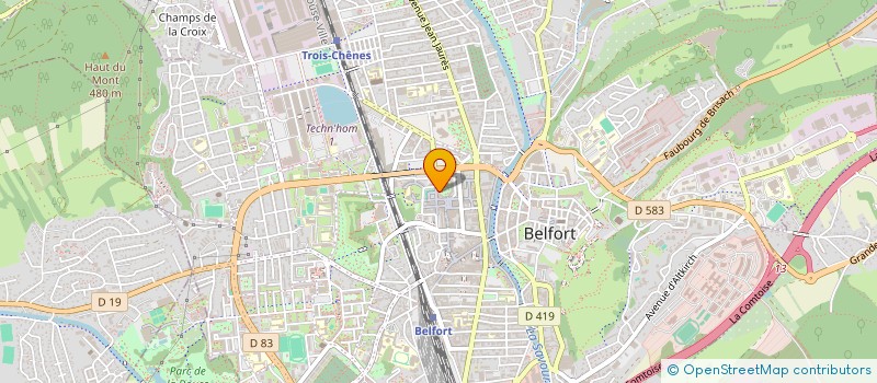 localisation de l'entreprise H2SR à BELFORT