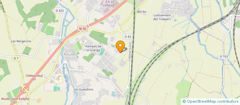 localisation de l'entreprise H2SW  ROULLET-SAINT-ESTEPHE