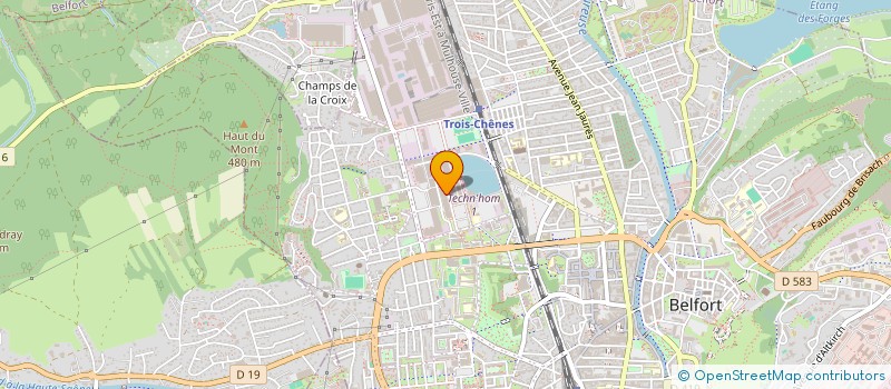 localisation de l'entreprise H2SYS  BELFORT