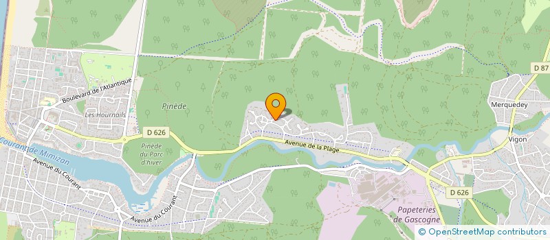 localisation de l'entreprise H2V  MIMIZAN