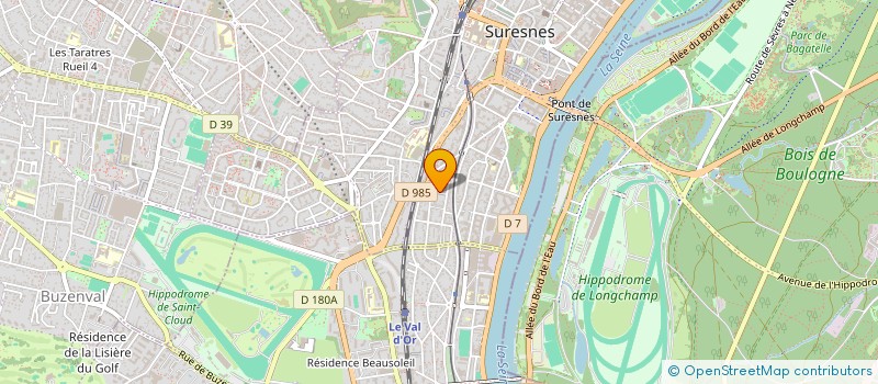 localisation de l'entreprise H2W INVEST à SURESNES