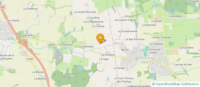 localisation de l'entreprise H2Y à VIGNOC