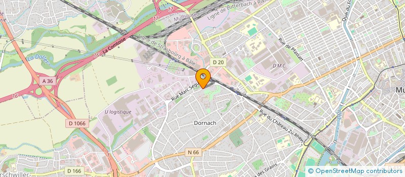 localisation de l'entreprise H2Y INVEST  MULHOUSE