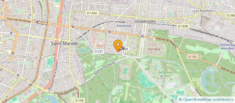 localisation de l'entreprise H2Z à VINCENNES
