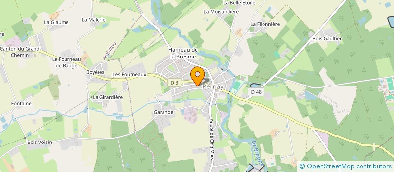 localisation de l'entreprise H3  PERNAY