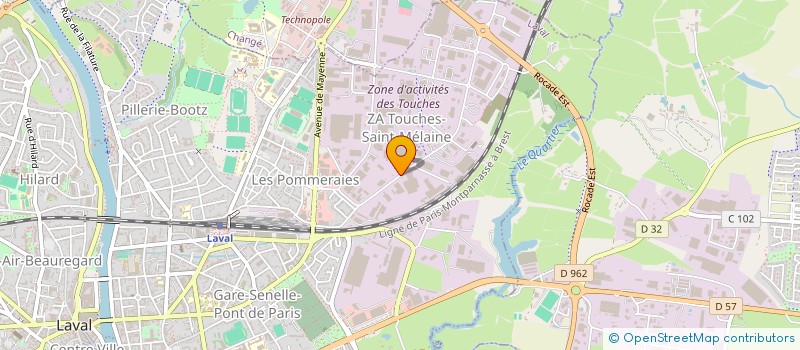 localisation de l'entreprise H3 INDUSTRIE à LAVAL