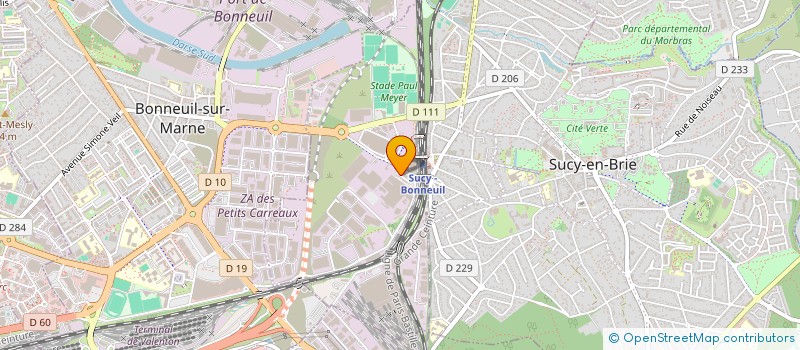 localisation de l'entreprise H3 STUDIOS  SUCY-EN-BRIE