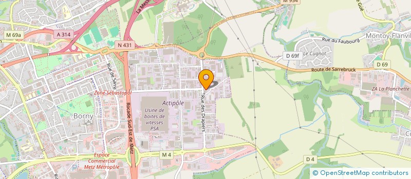 localisation de l'entreprise H33  METZ