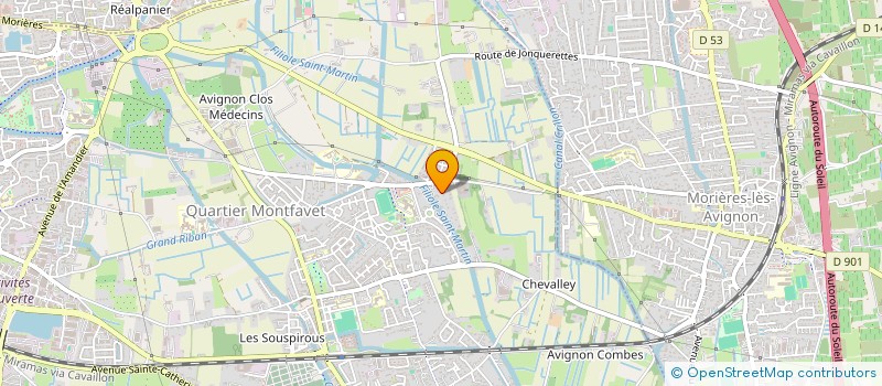 localisation de l'entreprise H38  AVIGNON