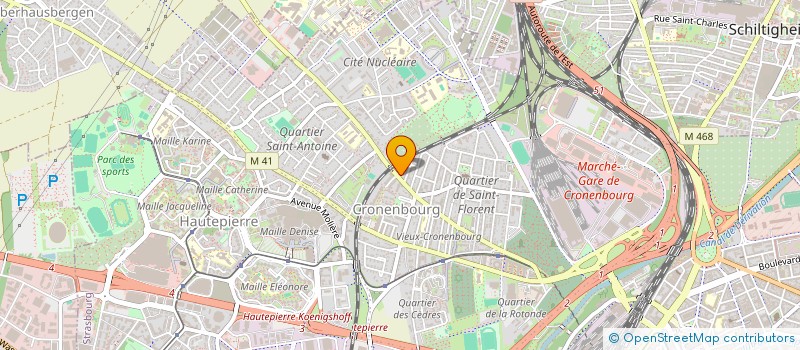 localisation de l'entreprise H3A à STRASBOURG