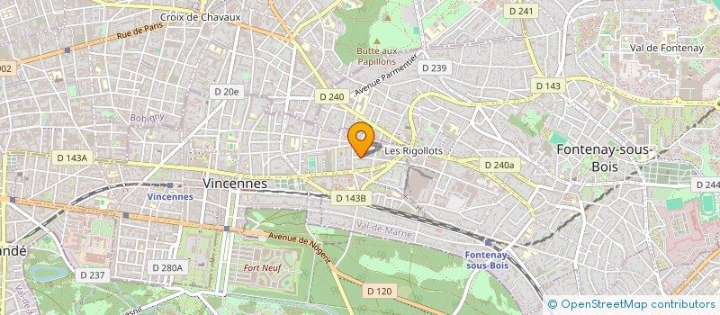 localisation de l'entreprise H3D à VINCENNES