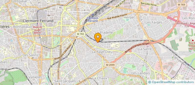 localisation de l'entreprise H3E INDUSTRIES à CLERMONT-FERRAND