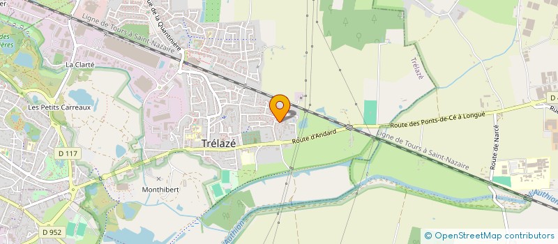 localisation de l'entreprise H3F  TRELAZE