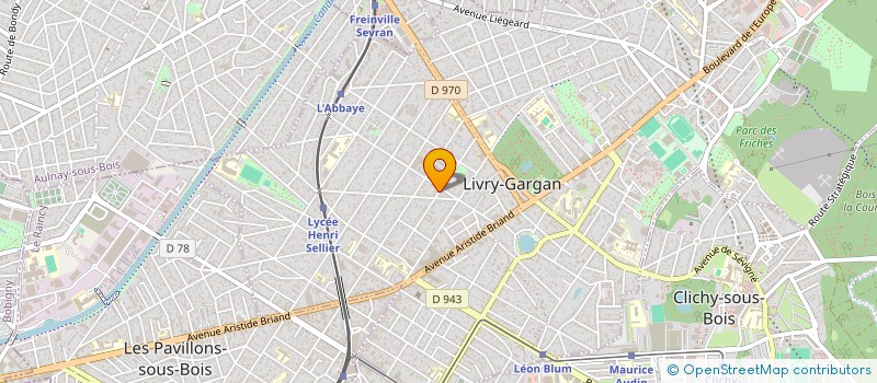 localisation de l'entreprise H3I à LIVRY-GARGAN