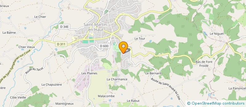 localisation de l'entreprise H3LAJ à SAINT MARTIN EN HAUT