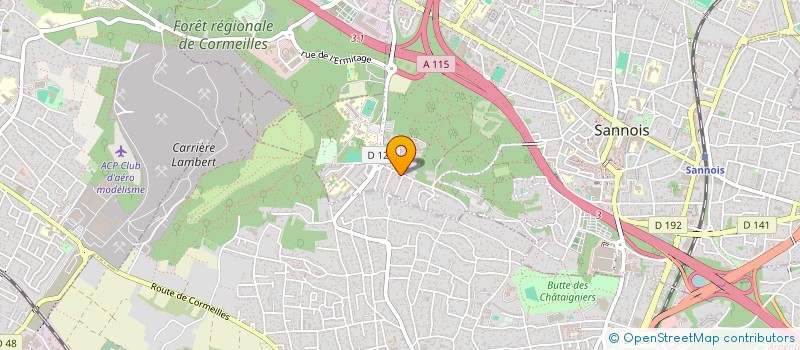 localisation de l'entreprise H3M INGENIERIE à SANNOIS