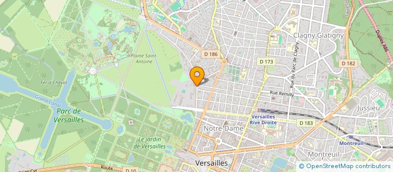 localisation de l'entreprise H3O+ à VERSAILLES