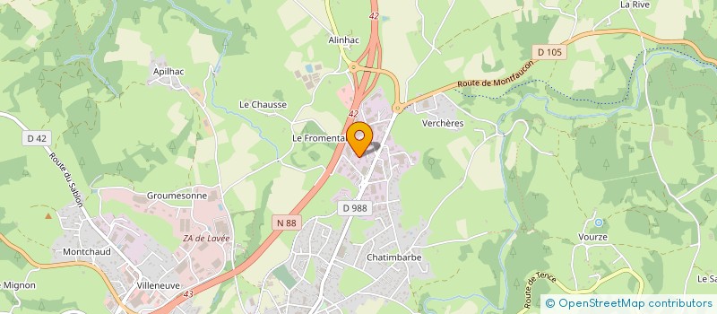 localisation de l'entreprise H3S  YSSINGEAUX