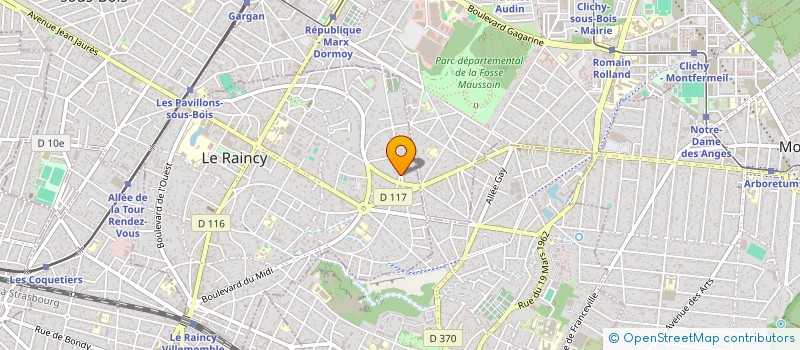 localisation de l'entreprise H4CLAP à LE RAINCY