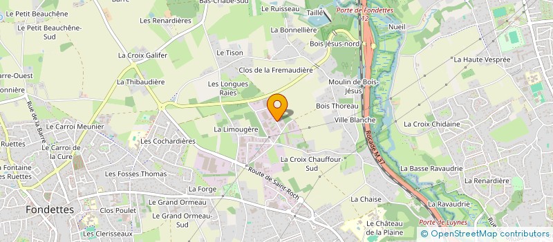 localisation de l'entreprise H4M  FONDETTES