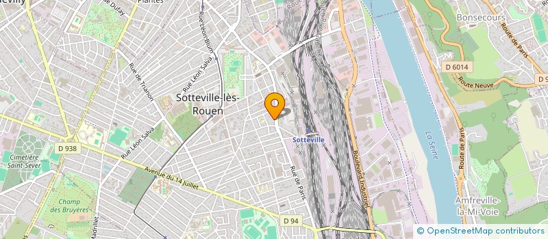 localisation de l'entreprise H76  SOTTEVILLE-LES-ROUEN