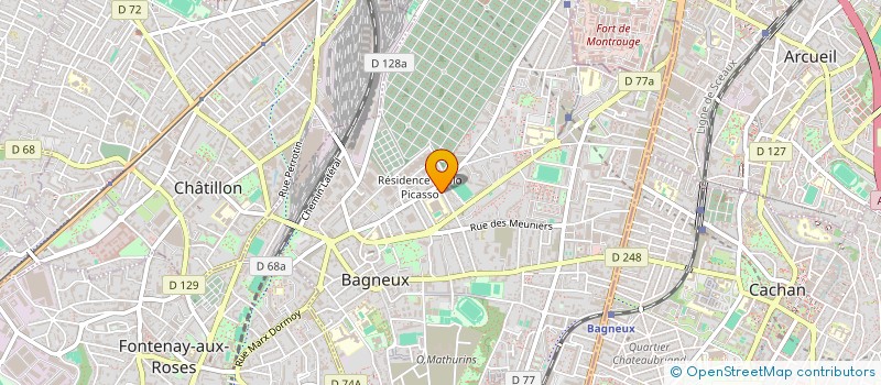 localisation de l'entreprise H88 à BAGNEUX