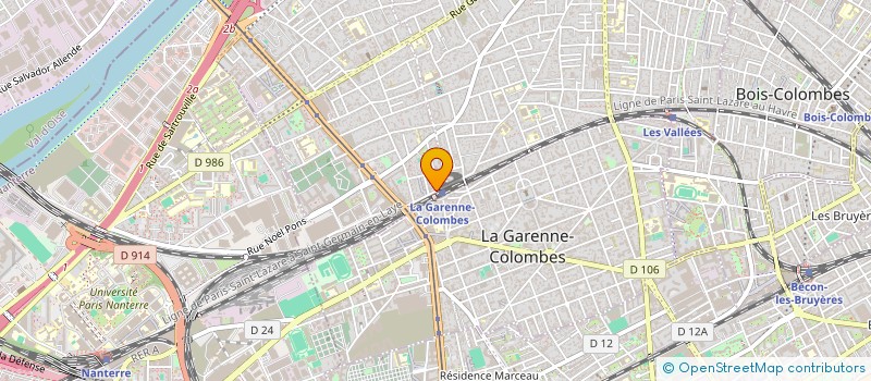localisation de l'entreprise H911 à COLOMBES