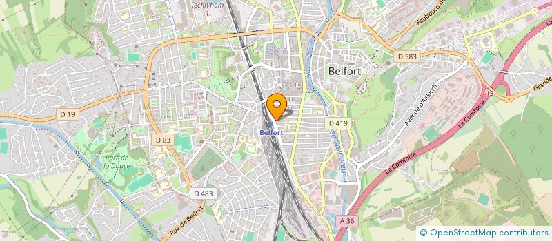 localisation de l'entreprise HA à BELFORT