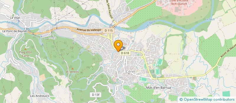 localisation de l'entreprise HA 66  CERET