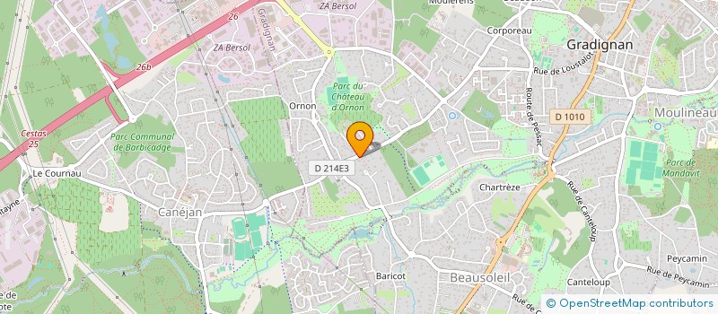 localisation de l'entreprise HA CAPITAL à GRADIGNAN