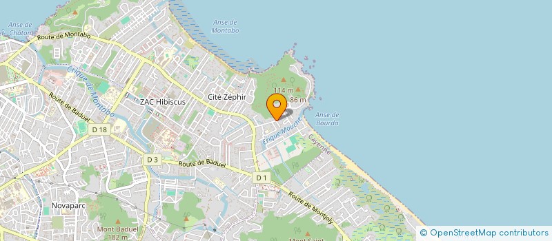 localisation de l'entreprise HA CHONG  CAYENNE