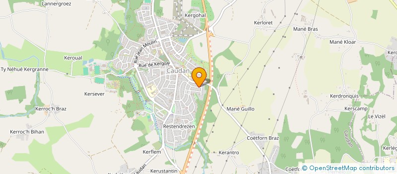 localisation de l'entreprise HA GESTION  CAUDAN