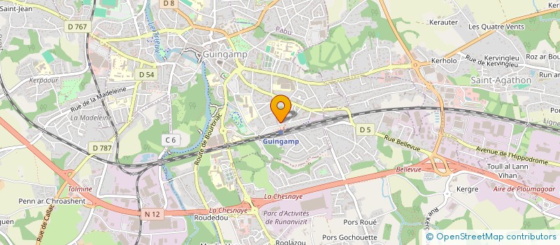 localisation de l'entreprise HA GUINGAMP IMMO  GUINGAMP