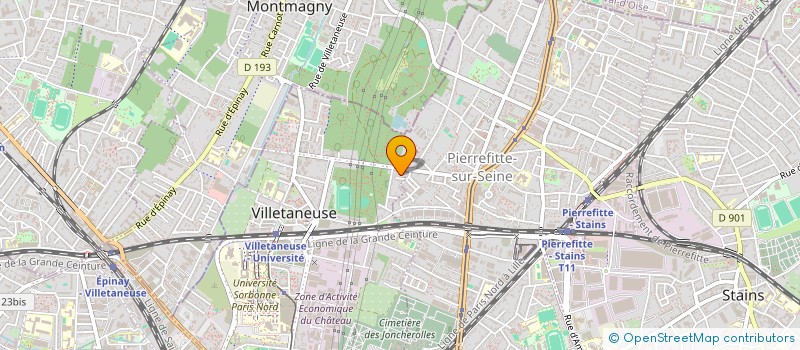 localisation de l'entreprise HA IMMO à VILLETANEUSE