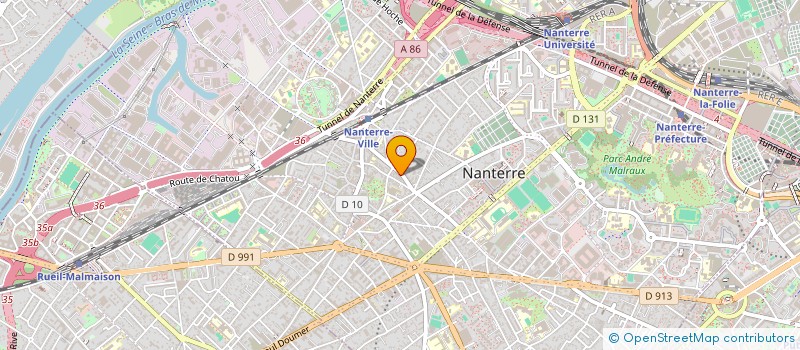 localisation de l'entreprise HA MEDICAL à NANTERRE