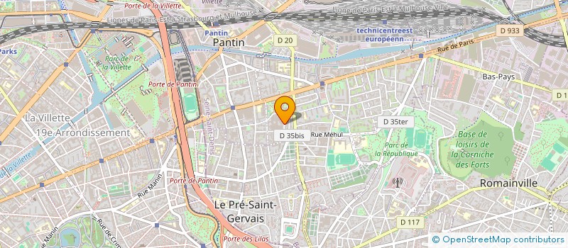 localisation de l'entreprise HA PROBAT à PANTIN