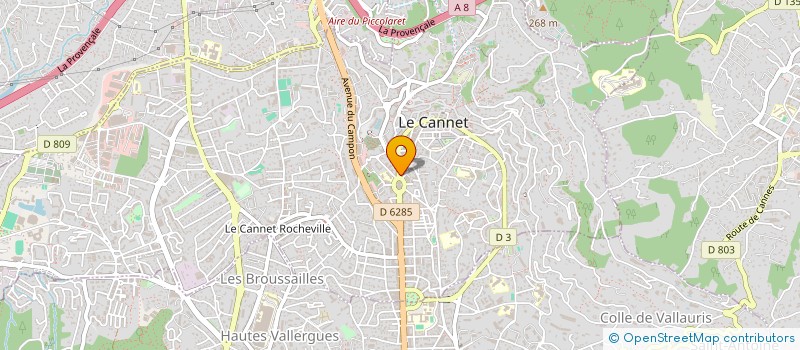 localisation de l'entreprise HA PROPERTY à LE CANNET