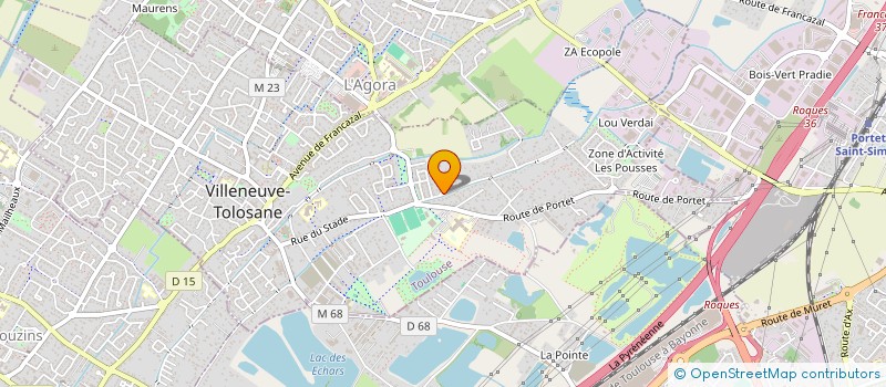 localisation de l'entreprise HA SERVICES à VILLENEUVE-TOLOSANE
