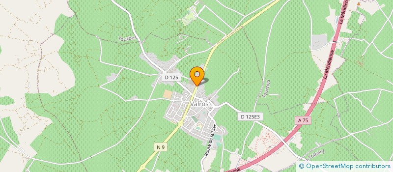 localisation de l'entreprise HA TP GOUDRONNAGE à VALROS
